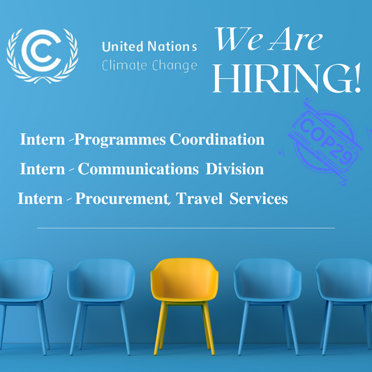 Vacancy: Internship by UNFCCC for COP29 Azerbaijan. Job Poster, advertised by VCareer 