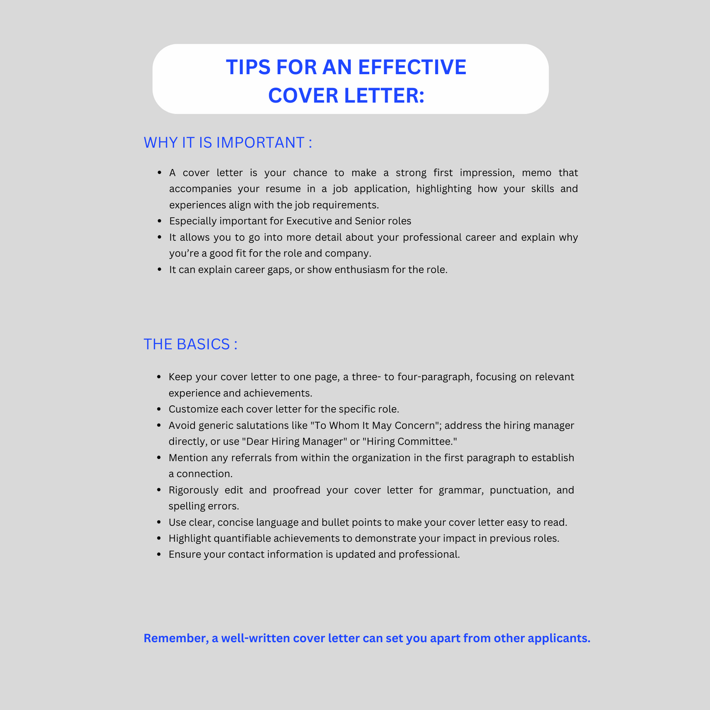 Top 10 ATS compatible Cover Letter Templates + Tips